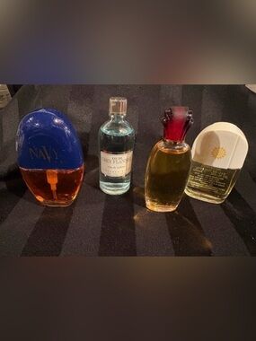 Women's Miniature Fragrances , Gray Flannel, Navy, Design, Sunflowers
